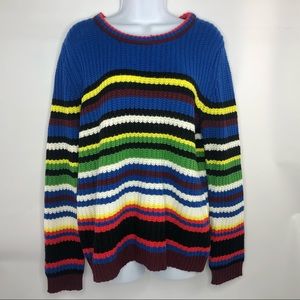 Colorful striped sweater
